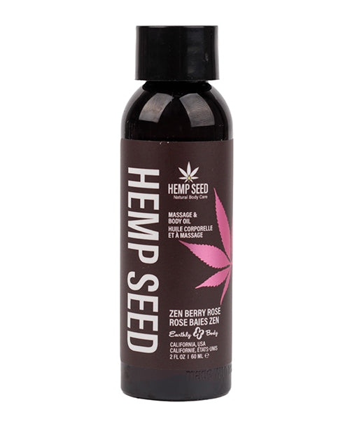 Earthly Body Earthly Body Massage & Body Oil - 2 oz Zen Berry Rose