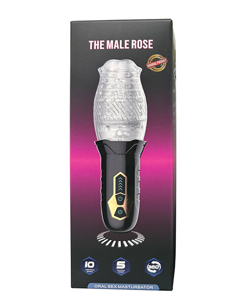 The Male Rose The Male Rose (Original) Gawk Gawk 3000 Rotating Blow Job Simulator - Black