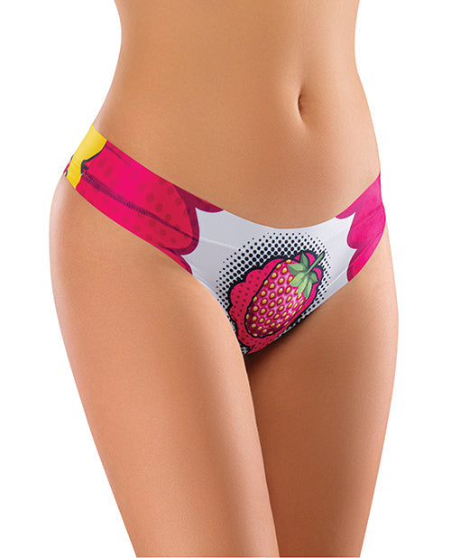 Mememe Mememe Intrigue Kissberry Printed Thong MD