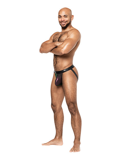 Male Power Hocus Pocus Stretch Poly Spandex Uplift Jock Purple L/XL