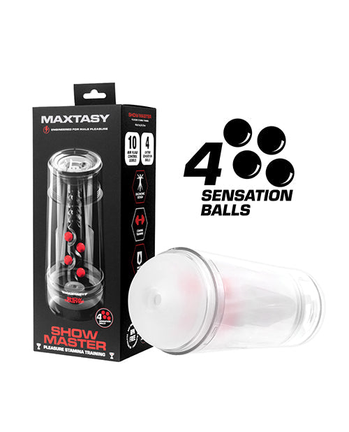 Maxtasy Maxtasy Show Master Non-Realistic Stroker - Clear