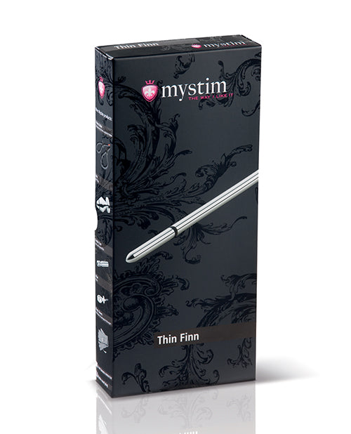 Mystim Mystim Thin Finn eStim Urethral Sound - Silver