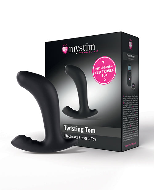 Mystim Mystim Twisting Tom - with e-stim - Black