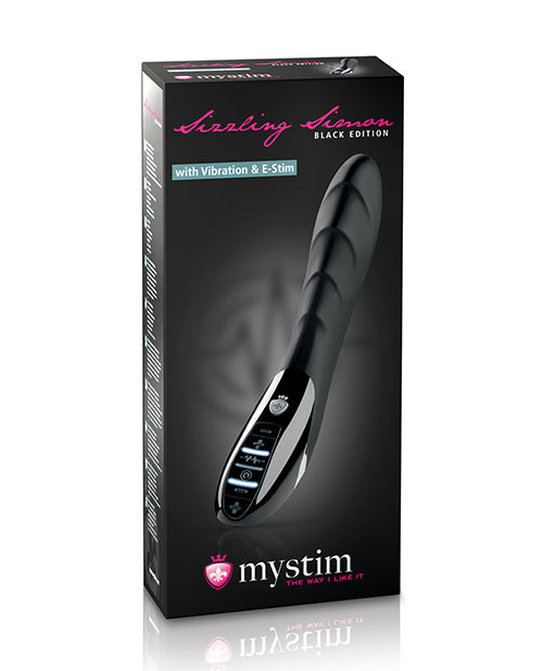 Mystim Mystim Sizzling Simon eStim Vibrator Black Edition - Black
