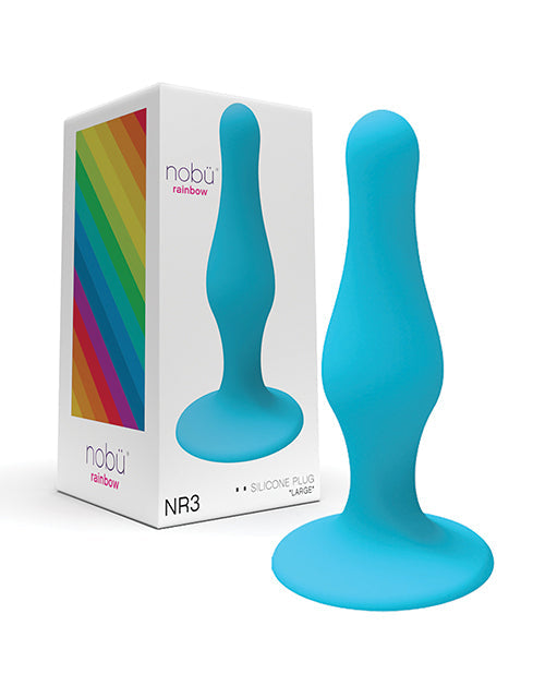 Nobu Nobu Rainbow Large Silicone Plug - Blue