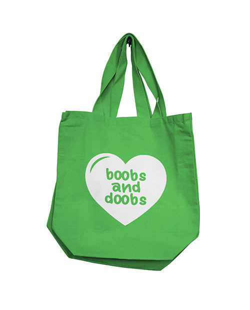 Nobu Nobu Boobs & Doobs Reusable Tote - Green