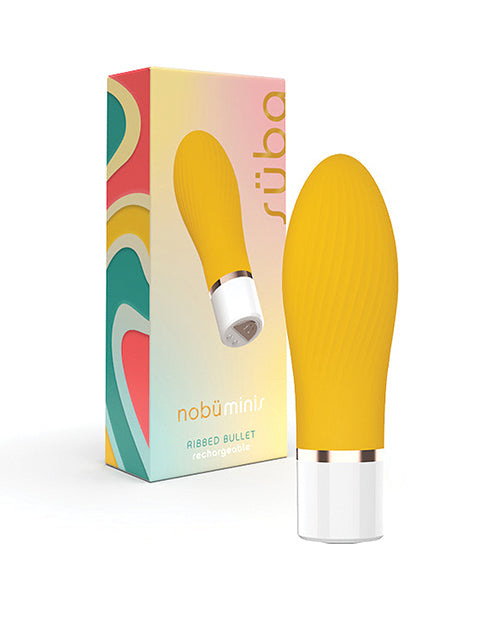 Nobu Nobu Mini Suba Ribbed Bullet - Yellow