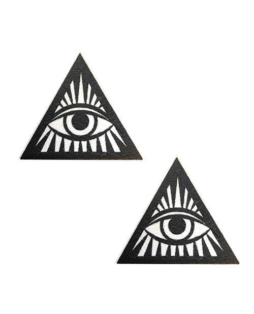 Neva Nude Neva Nude Eye of Providence Pasties - Black/White O/S