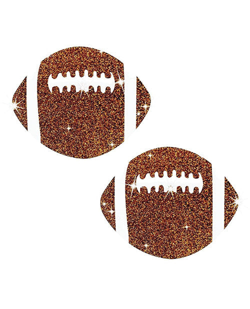 Neva Nude Neva Nude Football Glitter Pasties - Brown O/S