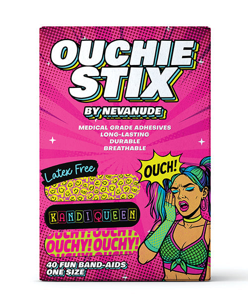 Neva Nude Neva Nude Plur Vibes Ouchie Stix Bandages Pack of 40