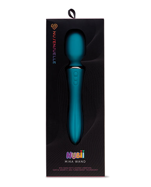 Nu Sensuelle Nu Sensuelle Nubii Mika Turbo Boost & Heating Mini Wand - Blue
