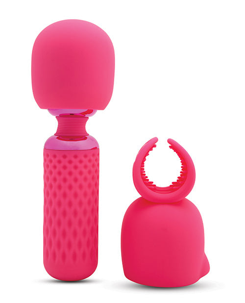 Nu Sensuelle Nu Sensuelle Harlow Mini Wand w/Masturbator Attachment - Pink