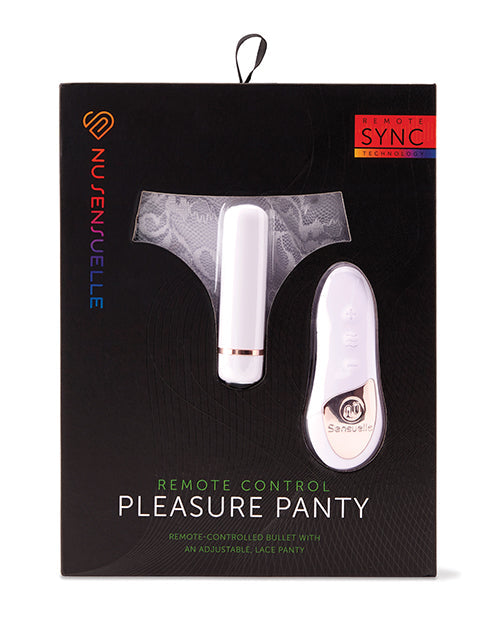 Nu Sensuelle Nu Sensuelle Pleasure Panty Bullet w/Remote Control 15 Function - White