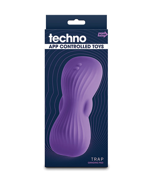 Techno Techno Trap App Controlled Vibrating Grinding Pad - Purple