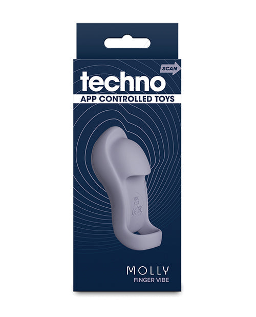 Techno Techno Molly App Controlled Finger Vibe - Gray