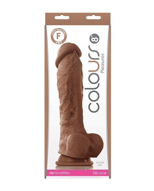 Colours Colours Pleasures 8" Dildo - Brown