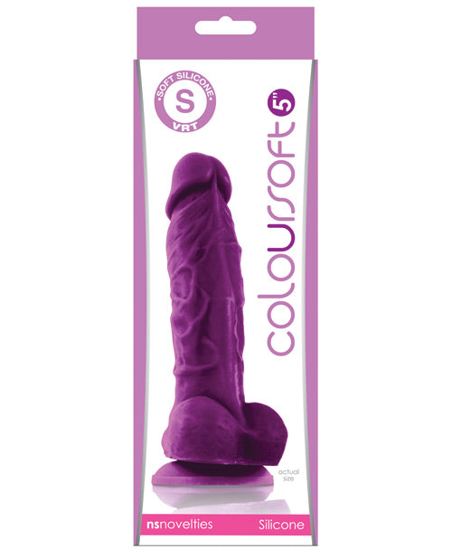 ColourSoft ColourSoft 5" Silicone Soft Dildo - Purple