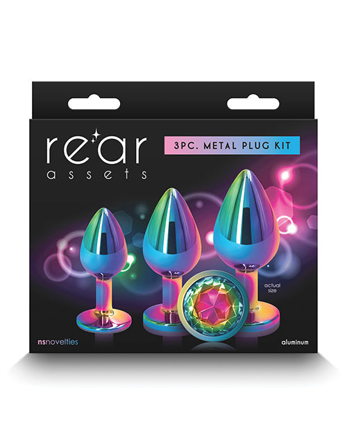 Rear Assets Rear Assets Rainbow Gem Anal Trainer Kit - Multi Color