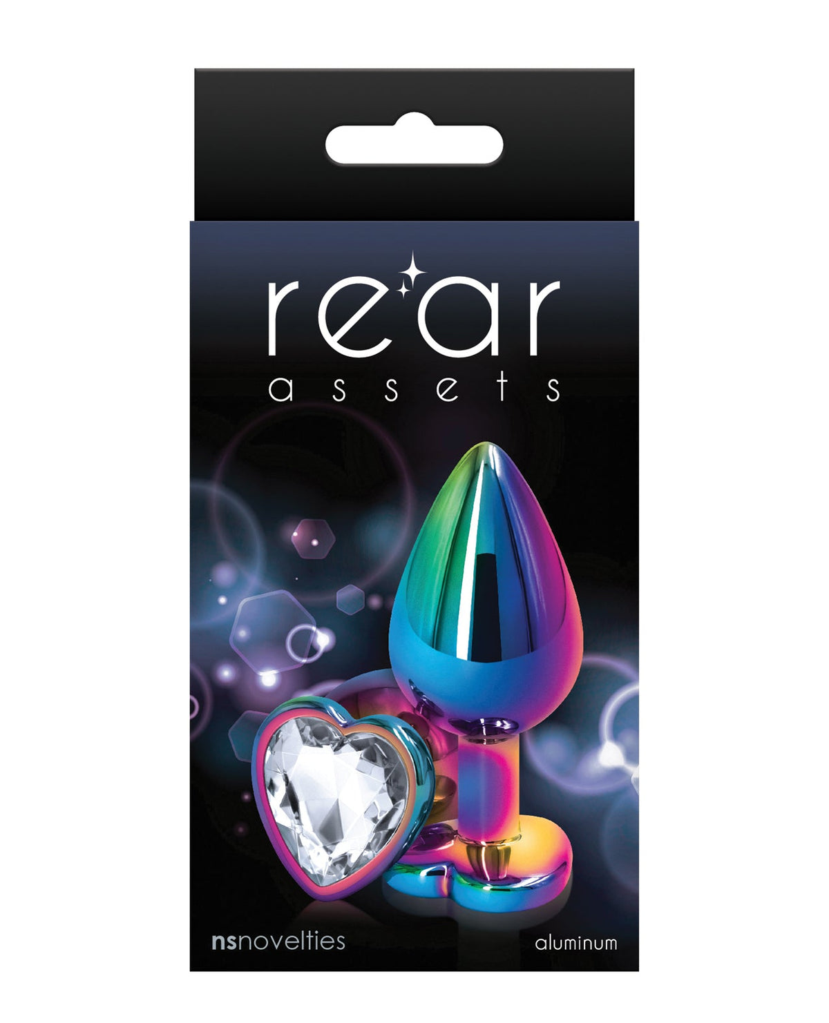 Rear Assets Rear Assets Multicolor Heart Medium - Clear
