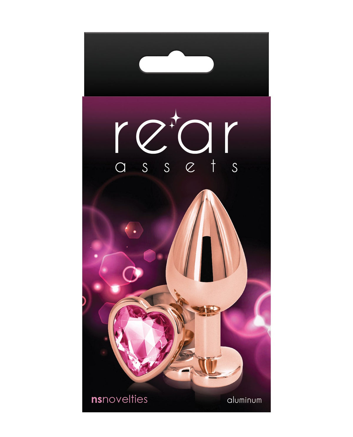 Rear Assets Rear Assets Rose Gold Heart Medium - Pink