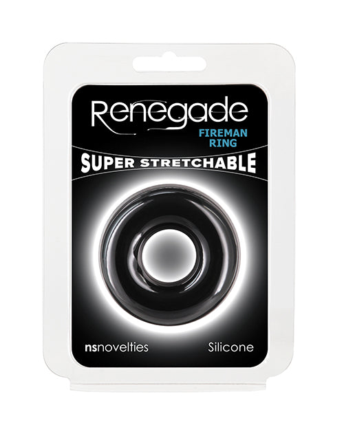 Renegade Renegade Fireman Cock Ring - Medium Black
