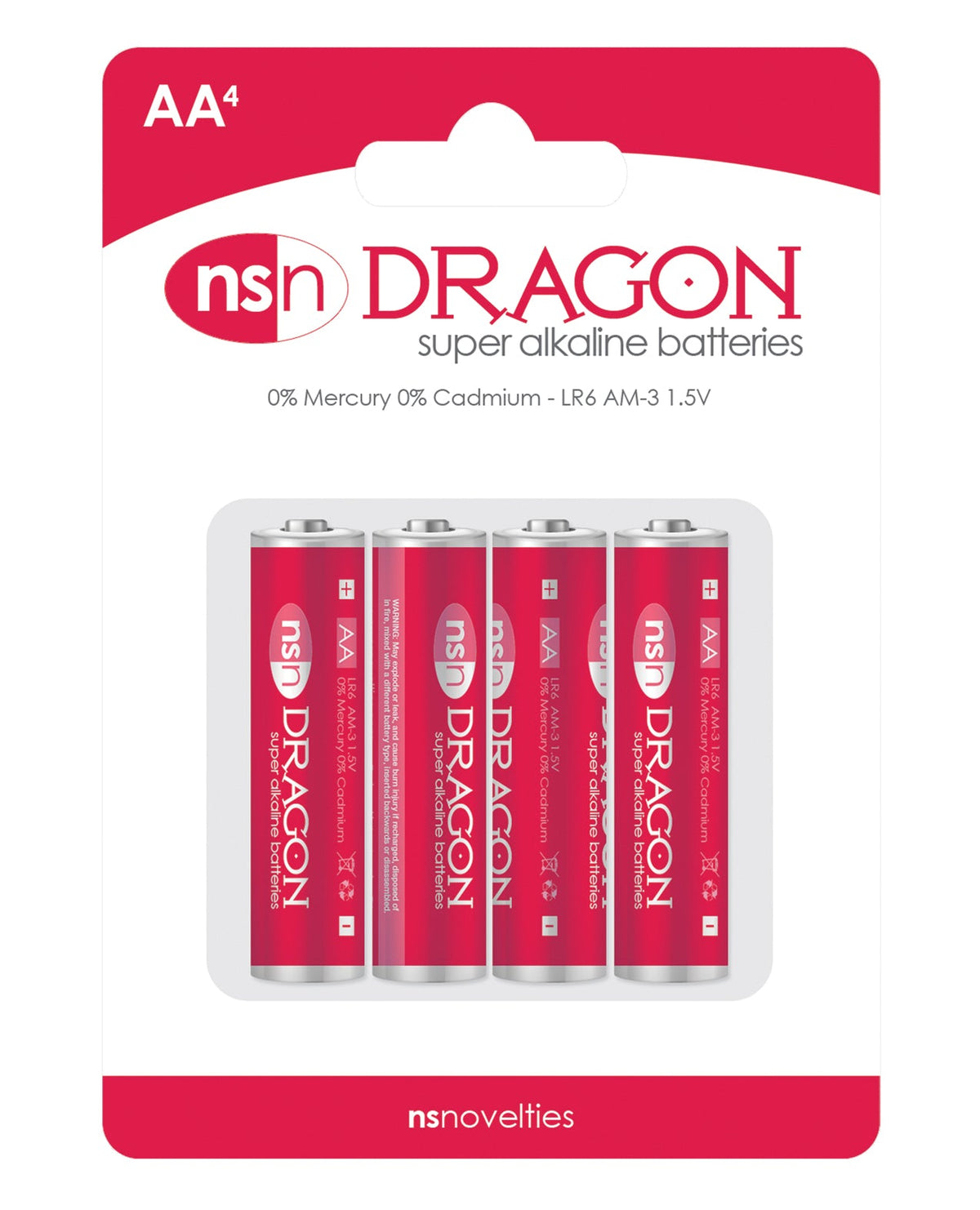Dragon Dragon Alkaline Batteries - AA Pack of 4