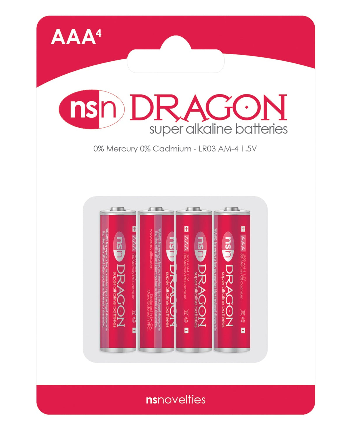 Dragon Dragon Alkaline Batteries - AAA Pack of 4