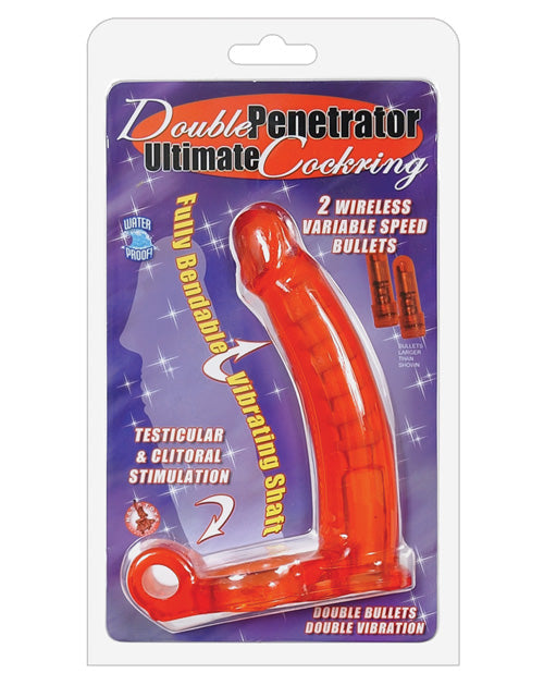 Nasstoys Double Penetrator Ultimate Cockring - Red