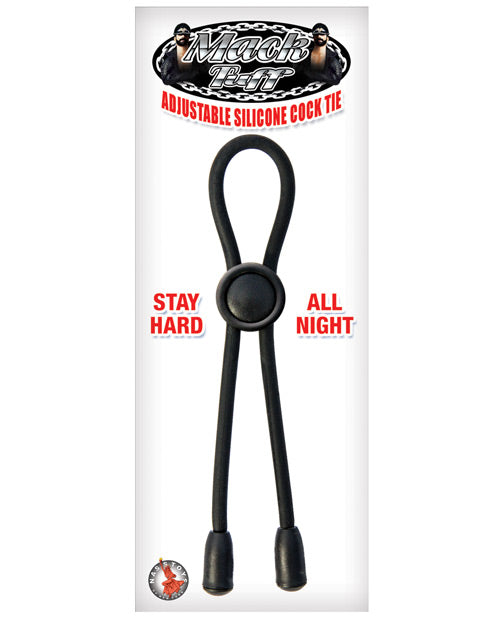 Mack Tuff Mack Tuff Adjustable Silicone Cock Tie - Black