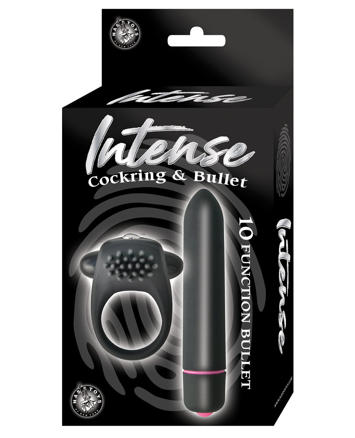 Intense Intense Cockring & Bullet - Black