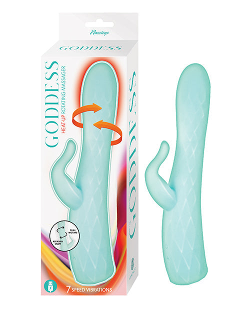 Goddess Goddess Heat-up & Rotating Vibrator - Aqua