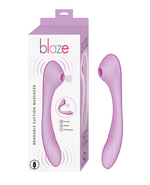 Blaze Blaze Bendable Suction Massager - Lavender