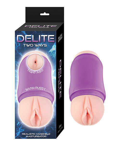 Nasstoys Delite Two Ways Vagina & Ass Masturbator - White