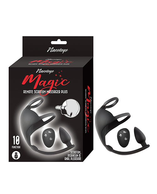 Nasstoys Magic Scrotum Massager Plus w/Remote Control - Black