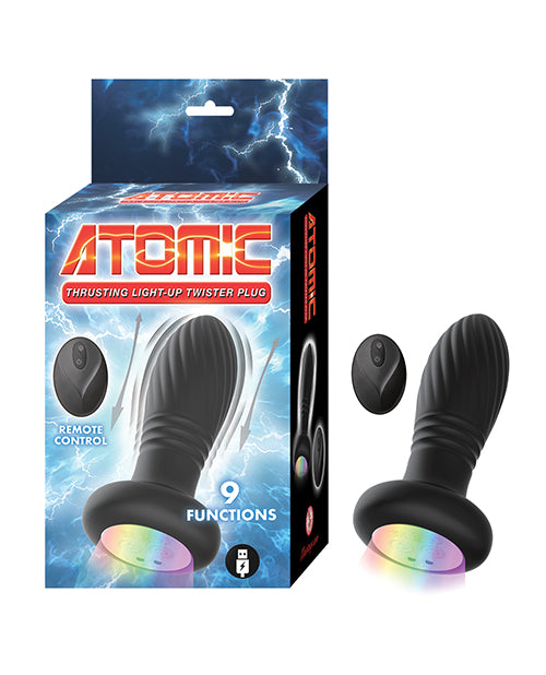 Nasstoys Atomic Thrusting Light-Up Twister Plug w/Remote Control - Black