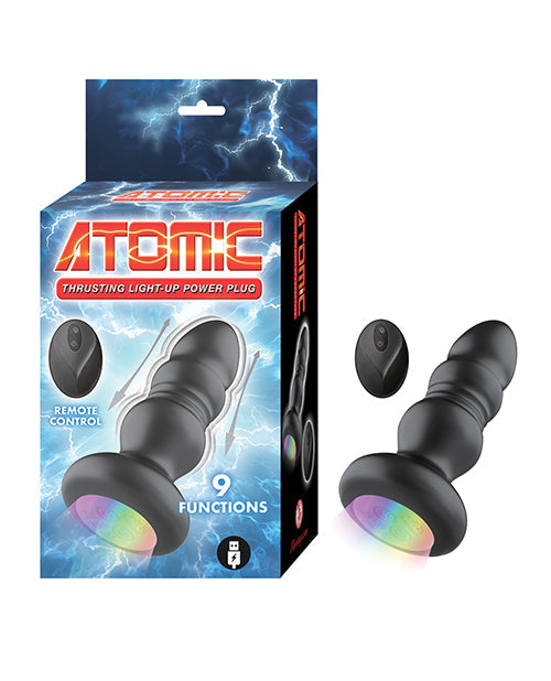 Nasstoys Atomic Thrusting Light-Up Power Plug - Black