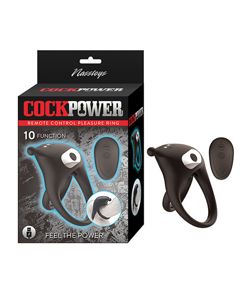 Nasstoys Cockpower Remote Control Pleasure Ring - Black
