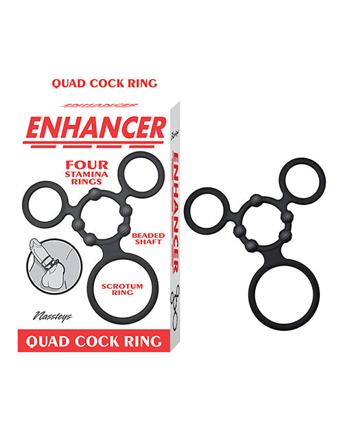 Nasstoys Enhancer Quad Cock Ring - Black