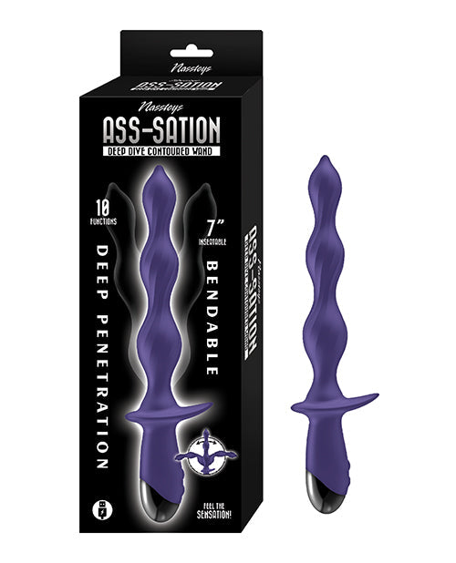 Nasstoys Ass-Station Deep Dive Contoured Wand - Purple