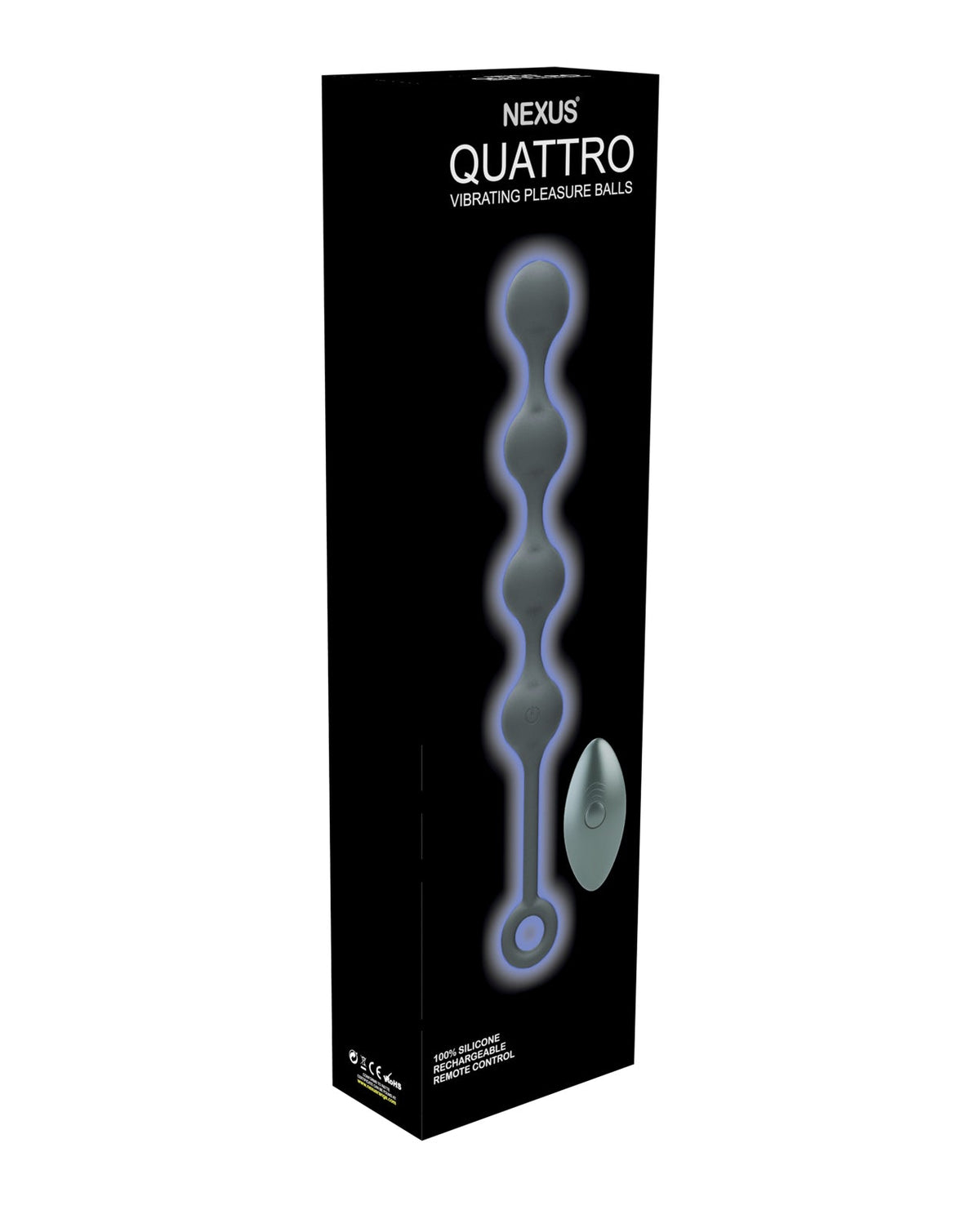 Nexus Nexus Quattro Vibrating Anal Balls - Black
