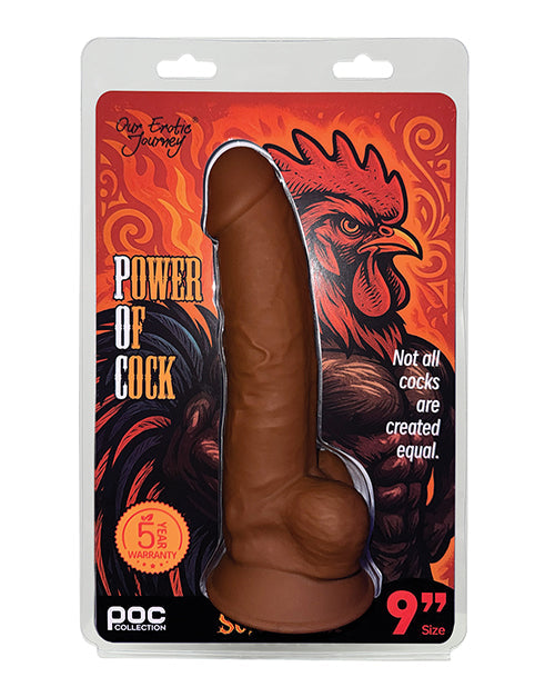 Power of Cock Power of Cock 9" Dildo - Brown