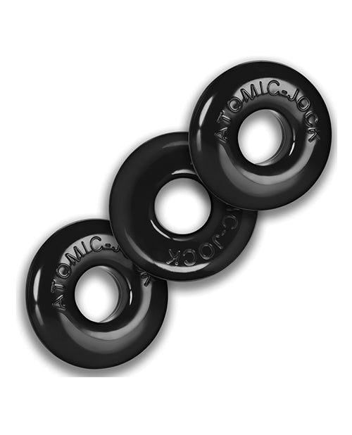 Oxballs Oxballs Ringer Donut 1 - Black Pack of 3
