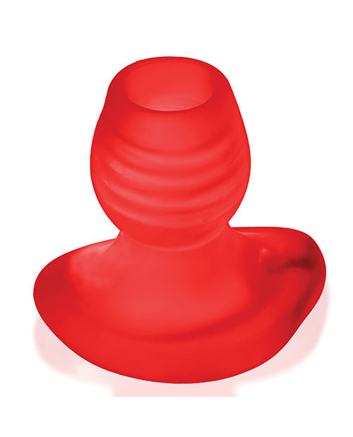 Oxballs Oxballs Glowhole 2 Hollow Buttplug w/LED Insert Large - Red Morph