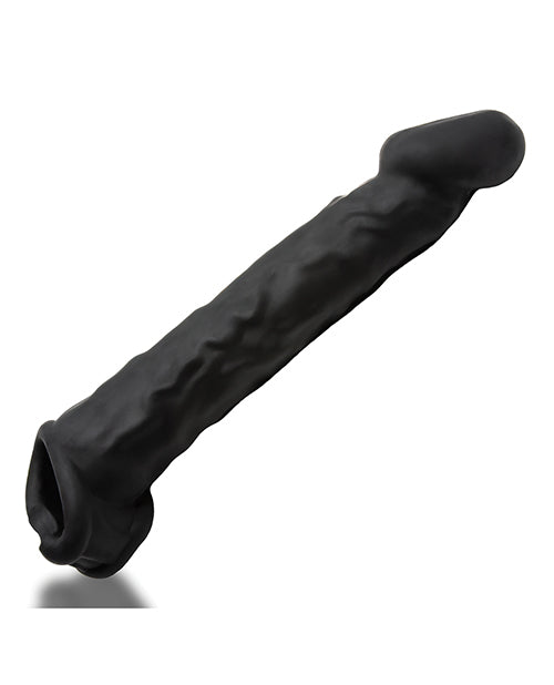 Oxballs Oxballs Muscle Ripped Inner Ribbed Velvet-Smooth Cocksheath - Special Edition Black