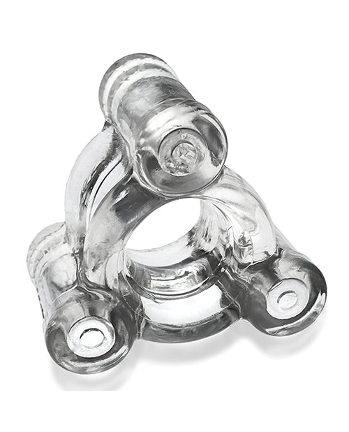 Oxballs Oxballs Buzz Squeeze Ballstretcher Vibe - Clear