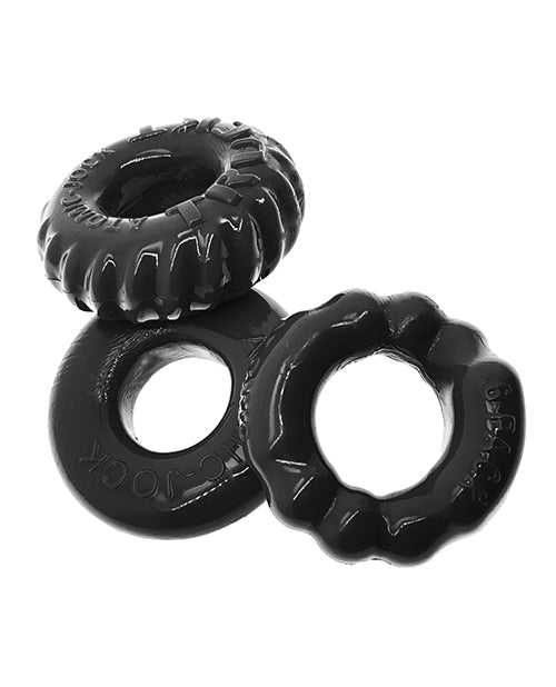 Oxballs Oxballs Bonemaker 3 Pack Cockring Kit - Black
