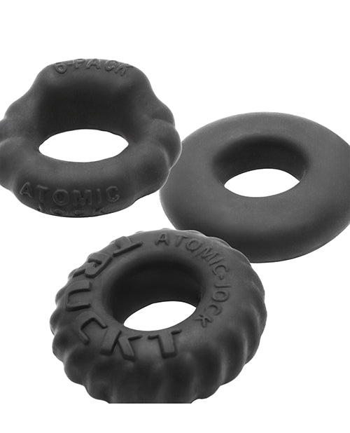 Oxballs Oxballs Bonemaker Boner Cock Ring Kit Pack of 3 - Special Edition Night