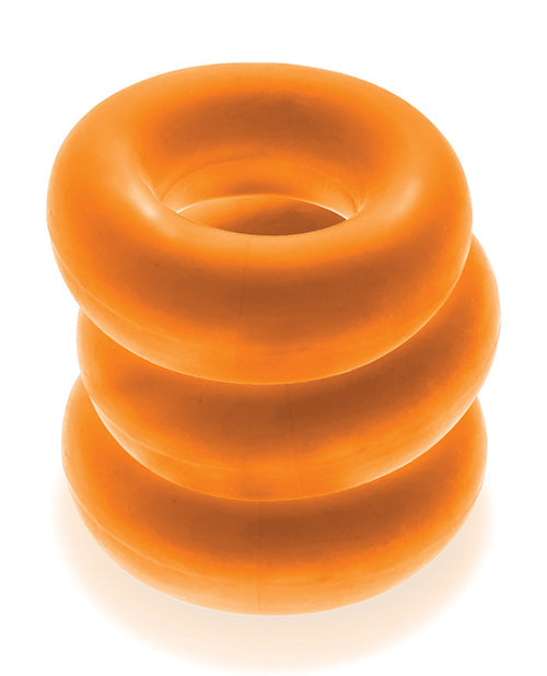 Oxballs Oxballs Fat Willy 3 Pack Jumbo Cock Rings - Orange