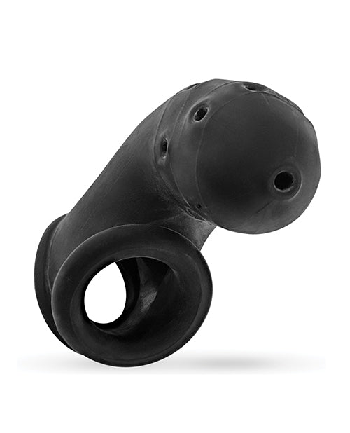 Oxballs Oxballs Airlock Air-Lite Vented Chastity - Black Ice