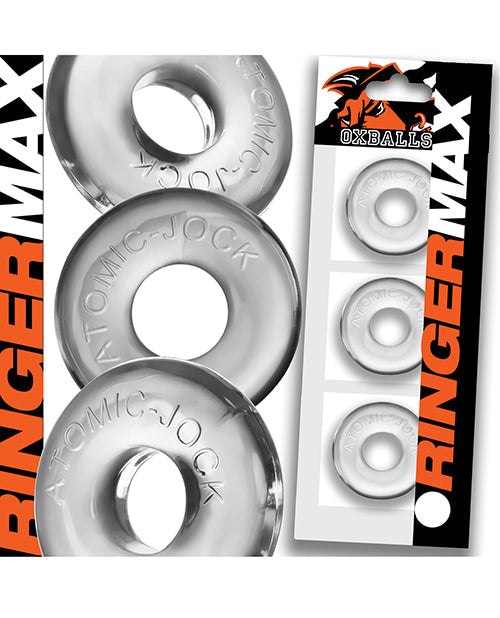 Oxballs Oxballs Ringer Max 3 Pack Cockrings - Clear